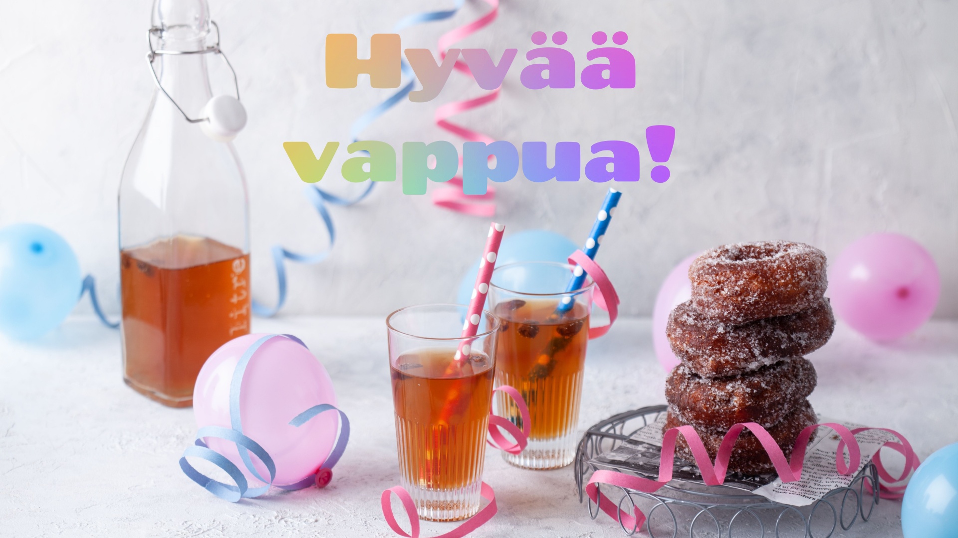 vappusimaa ja munkkeja