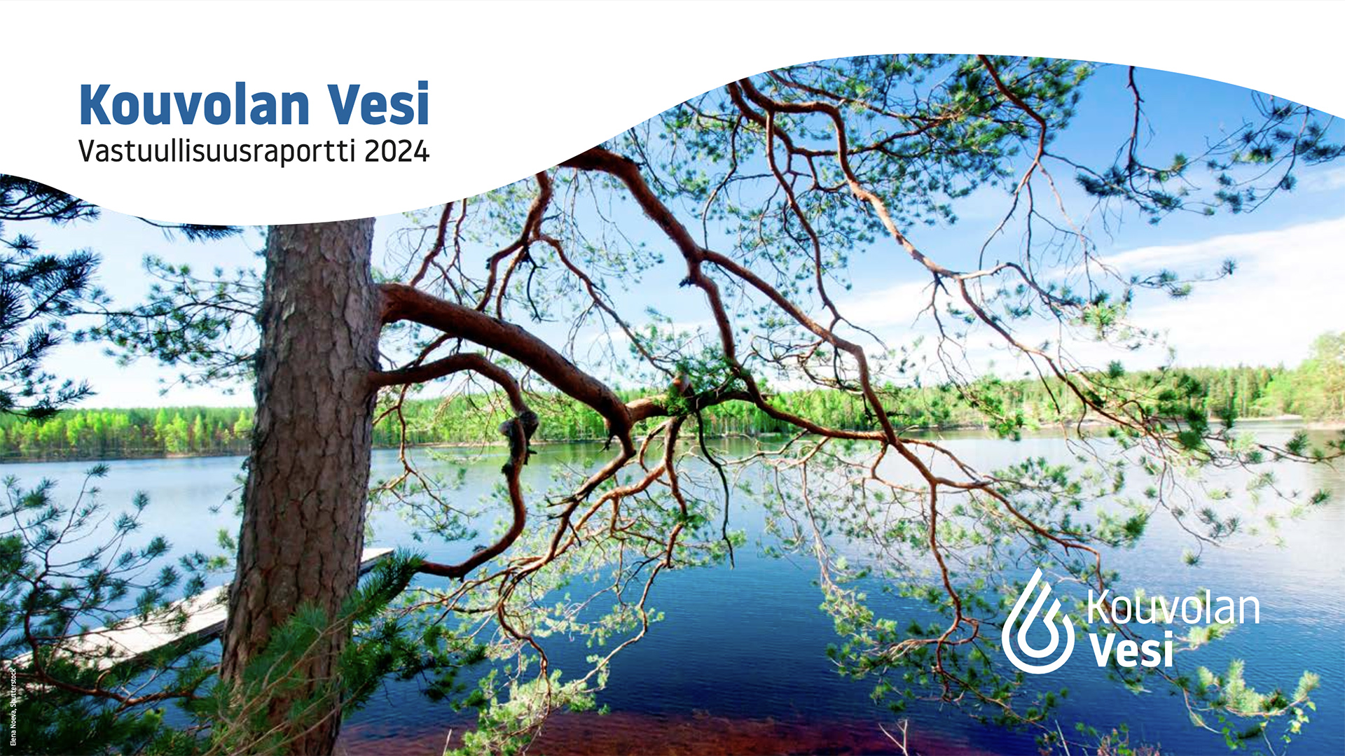 Kouvolan Veden vastuullisuusraportin 2024 kansi.
