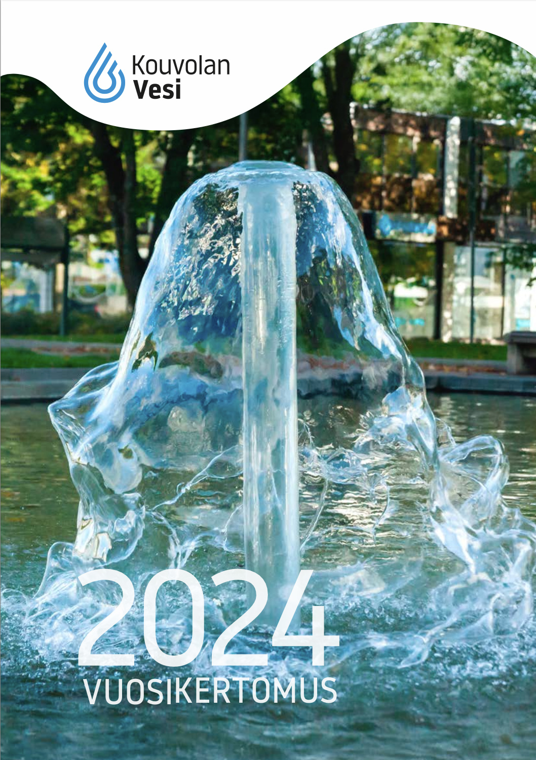 Kouvolan Veden vuosikertomuksen 2024 kansi.