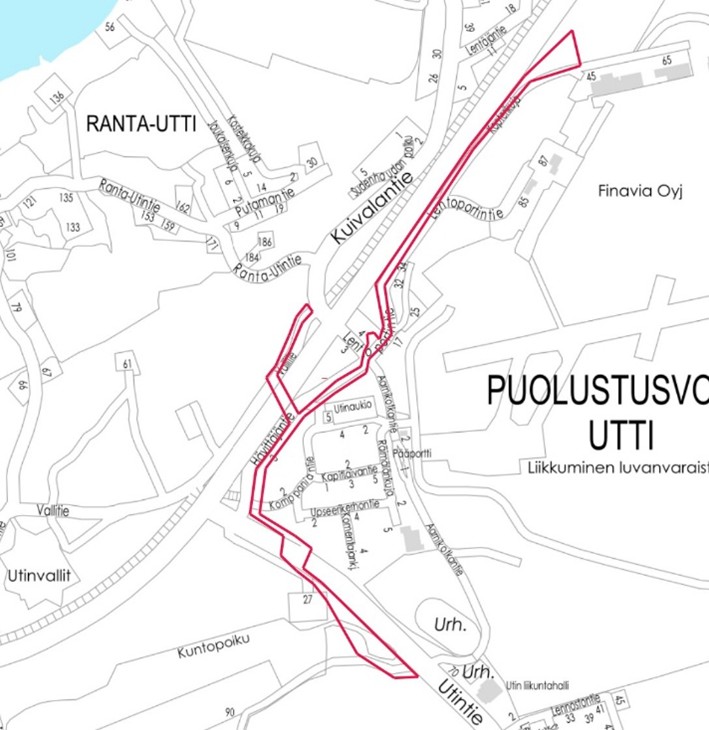 Kartta saneerausalueesta